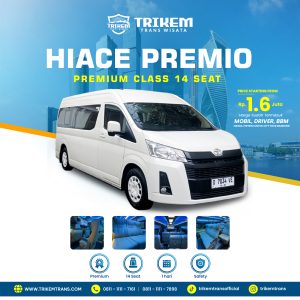 HIACE PREMIO 14 SEAT + DRIVER + BBM
