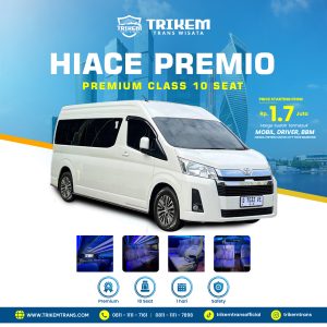 HIACE PREMIO 10 SEAT + DRIVER + BBM