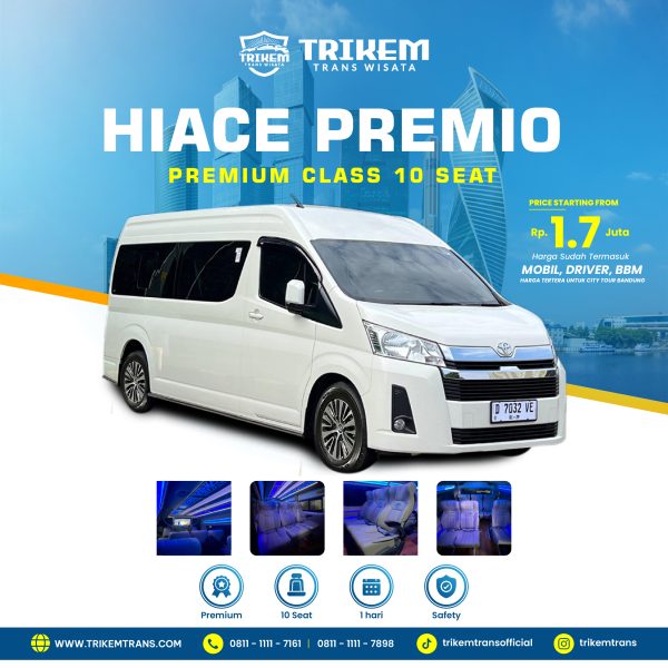 HIACE PREMIO 10 SEAT + DRIVER + BBM