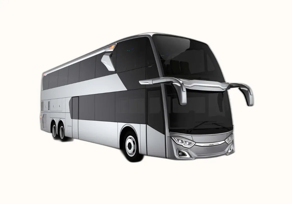 Rombongan wisata dari Bandung Timur sedang menikmati perjalanan dengan bus pariwisata.